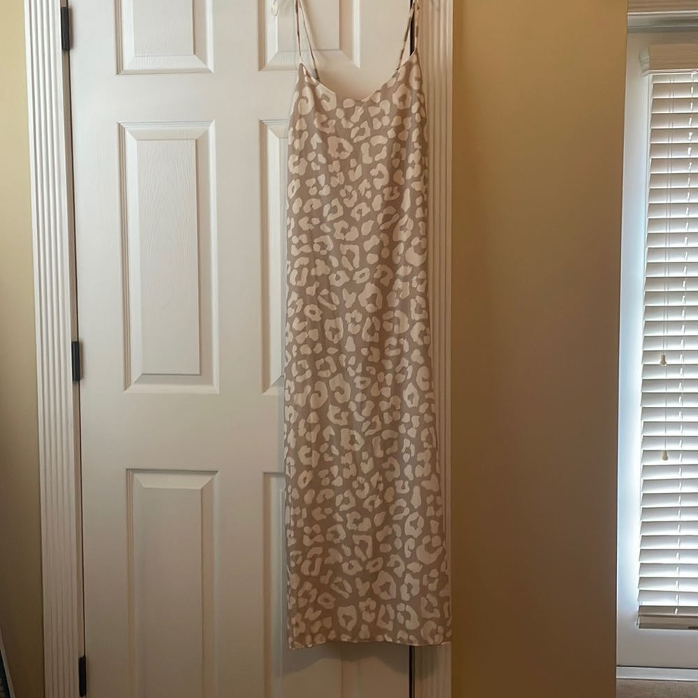 Pink Lily leopard print dress